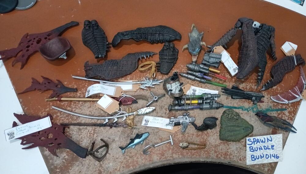 Spawn Parts Accessories Weapons Various Figures Bundle Lot 25+ Pcs